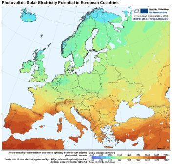 solar map europe